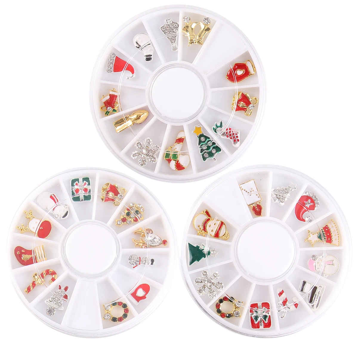 

Nail Supplies Christmas Alloy Jewelry Decoration Decorations Theme Stickers Manicure Tools