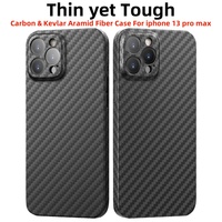 For kevlar iphone 13 pro max case aramid 600d carbon fiber magsafe ultra thin hard cover Slim light magnetic protective black