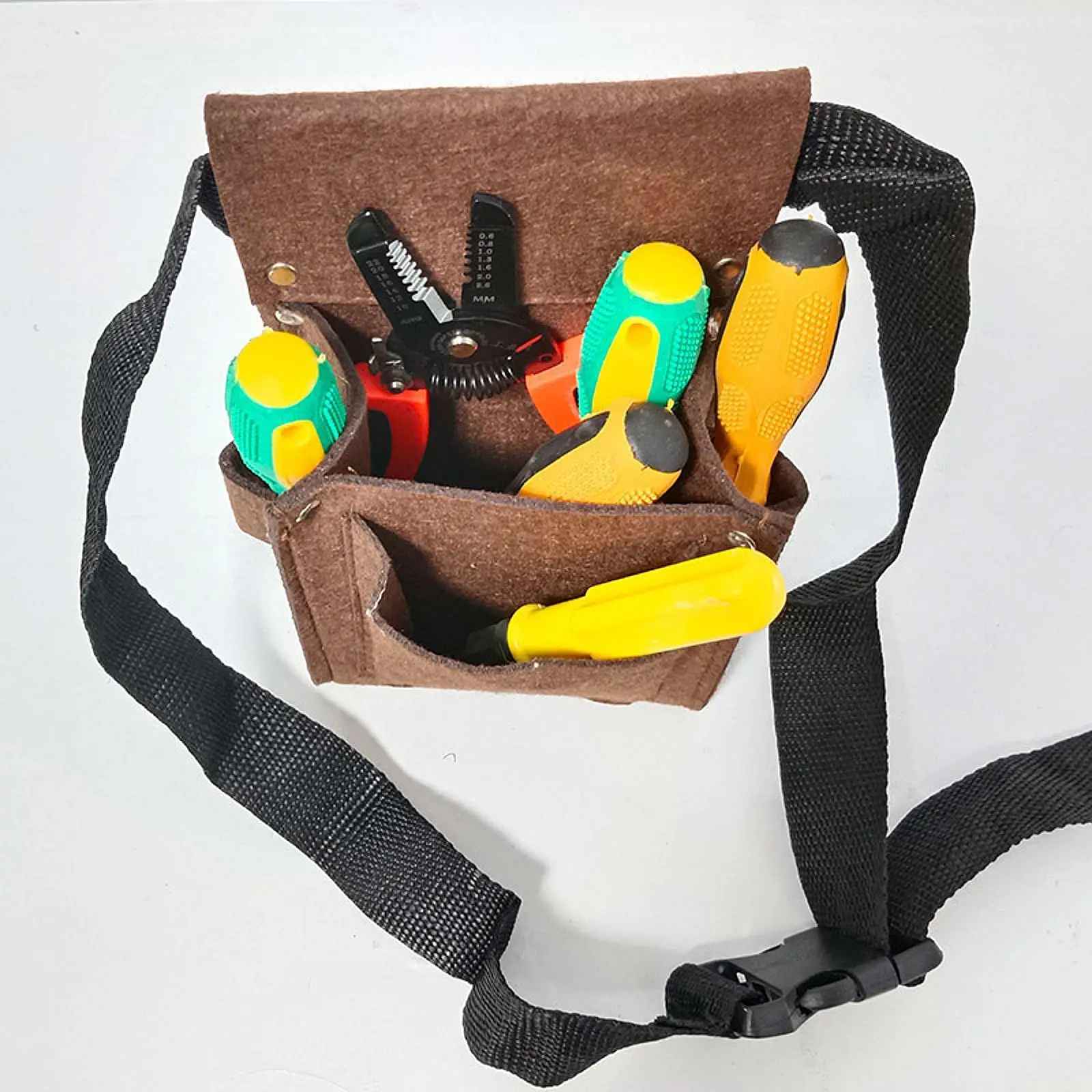

Tool Waist Bag Professional Multifunctional Easy to Carry Adjustable Waist Strap Large Capacity Organizer for Plumber Carpenter