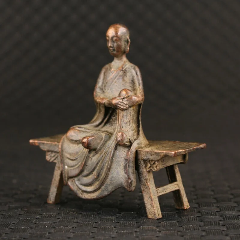 

Asian Chinese Tibet Bronze Hand Carved Buddha Blessing Statue Figure