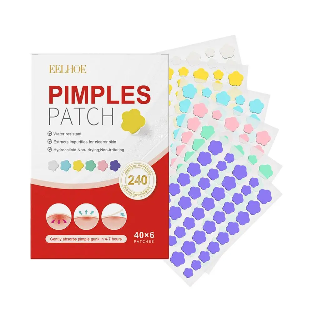 240pcs Salicylic Acid Acne Patch Pimple Treatment Facial Redness Repair For Zits Blemishes Skin Care Acne Removal Stickers mask