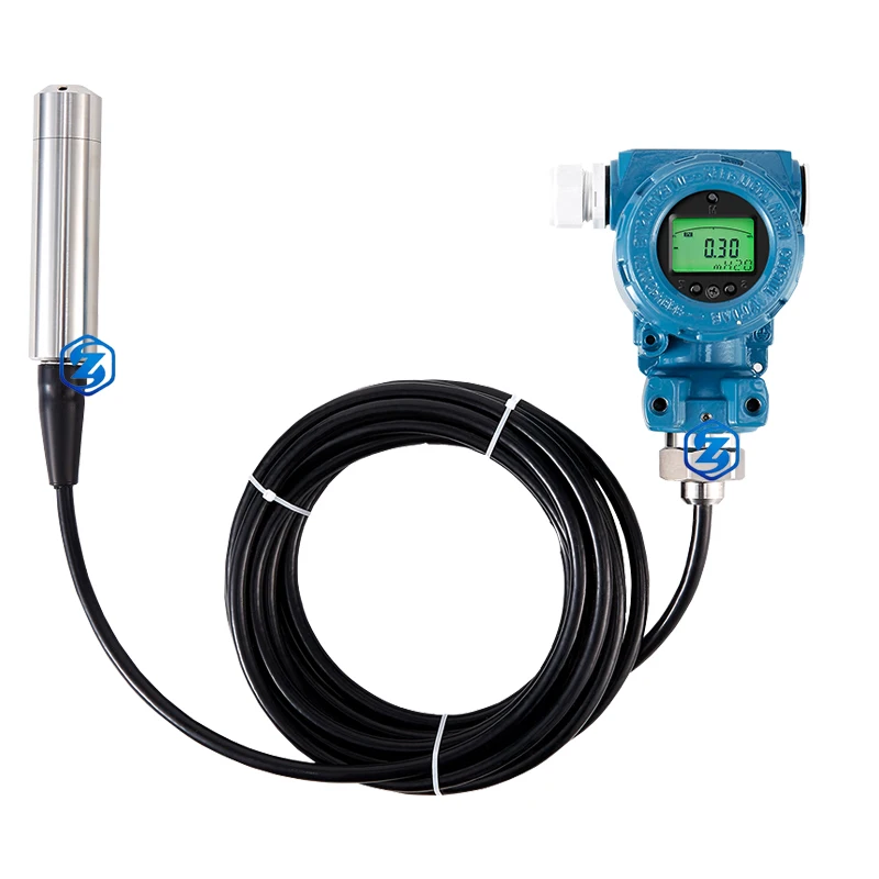 RS485 Submersible Liquid Inductive Level Sensor LCD Display 2m Sewage Water Tank Level Meter Dirty Water Pump Level Transmitter