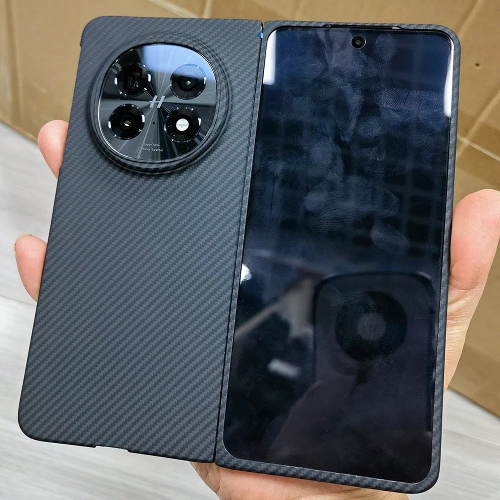 

Real Carbon Fiber Aramid Case For OPPO Find N5 Phone Cover Genuine Super Ultra Thin Ultrathin Light Shell