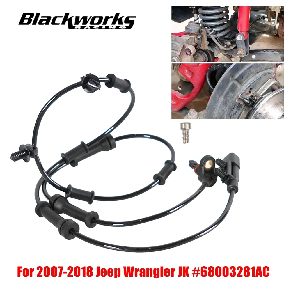 68003281 AC-Front-ABS-Raddrehzahlsensor links und rechts für 2007–2018 Jeep Wrangler JK Ersatz # 68003281 AA Hohe Qualität