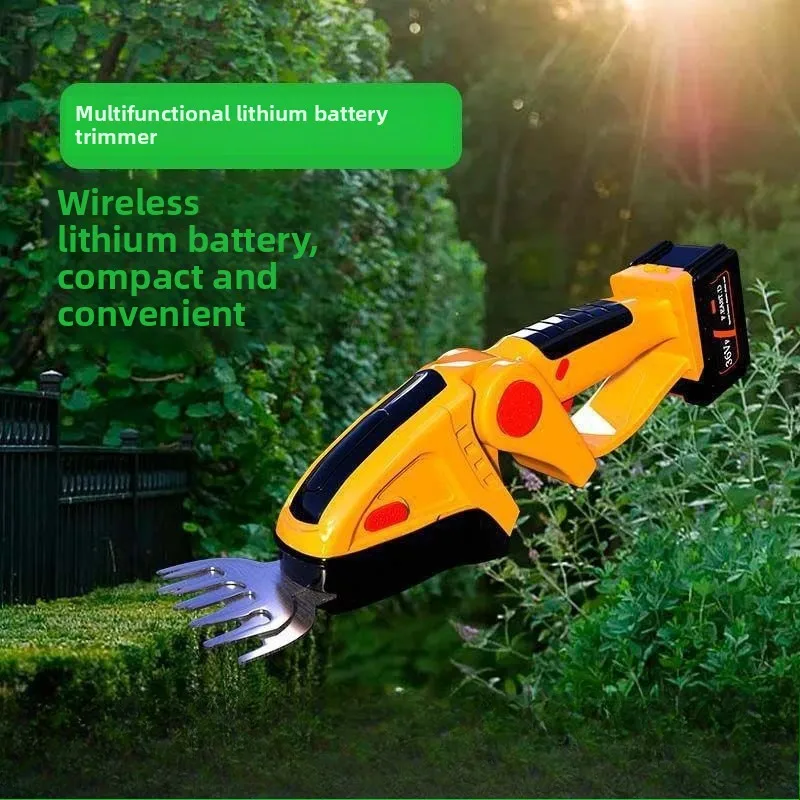 

Home Rechargeable Lawn Mower Portable Mini Hedge Mower Lawn Mower Lithium Electric Hoe