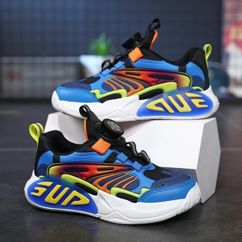 

Children's Sports Shoes Boys' Shoes 2024 New Spring and Autumn Big Children's Wear-Resistant Anti-Slip Basketball Shoes