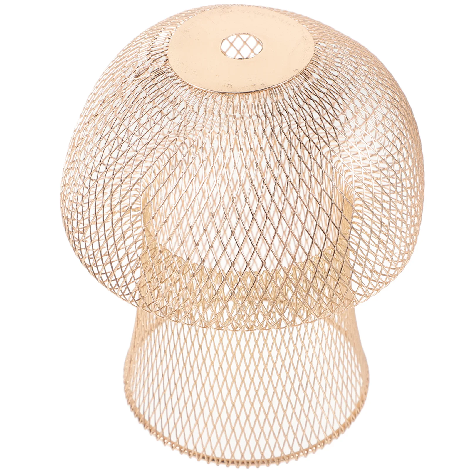 

Mushroom Shape Metal Lamp Shade Small Size Light Weight Hollow Out Design for Home Hotel Restaurant Decorative Pendant Lampshade