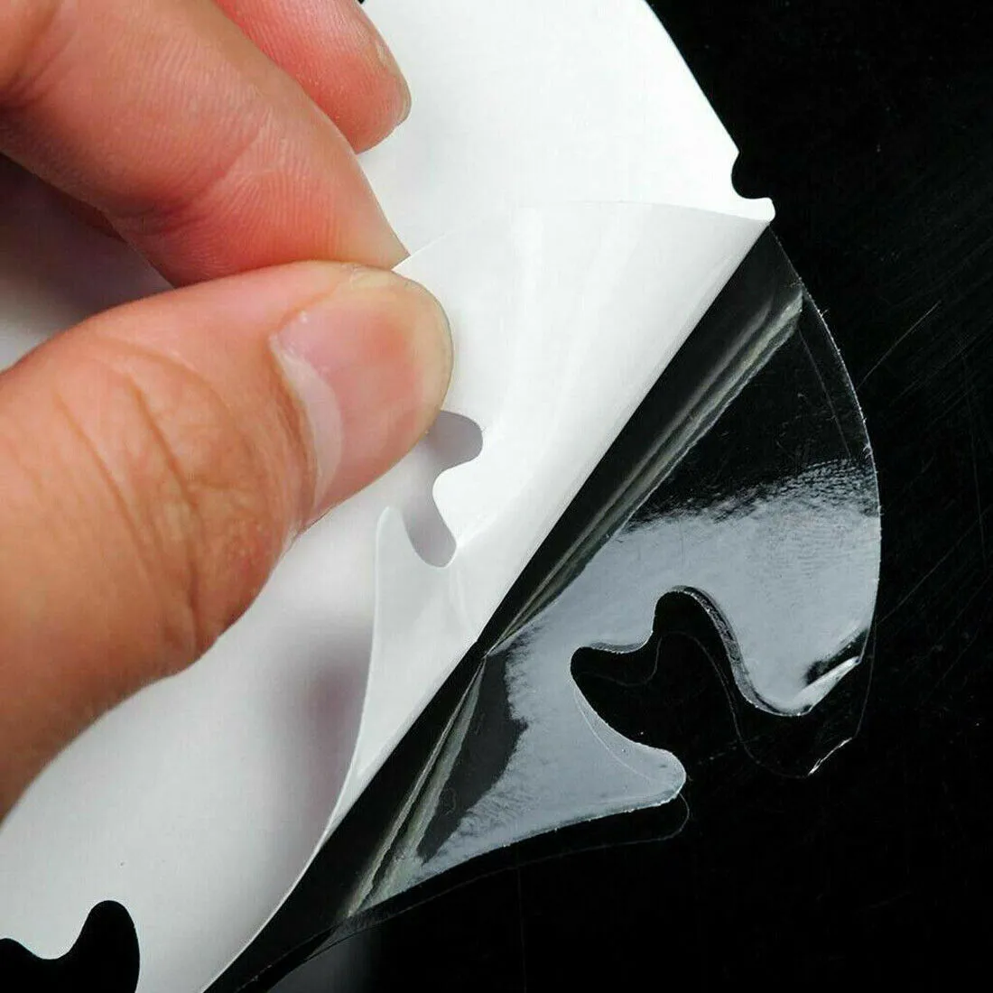 

Fiber Vinyl Car Door Handle Protective Film Film Transparent 8.5cm X 9.5cm Guard Scratch Sheet Clear Brand New