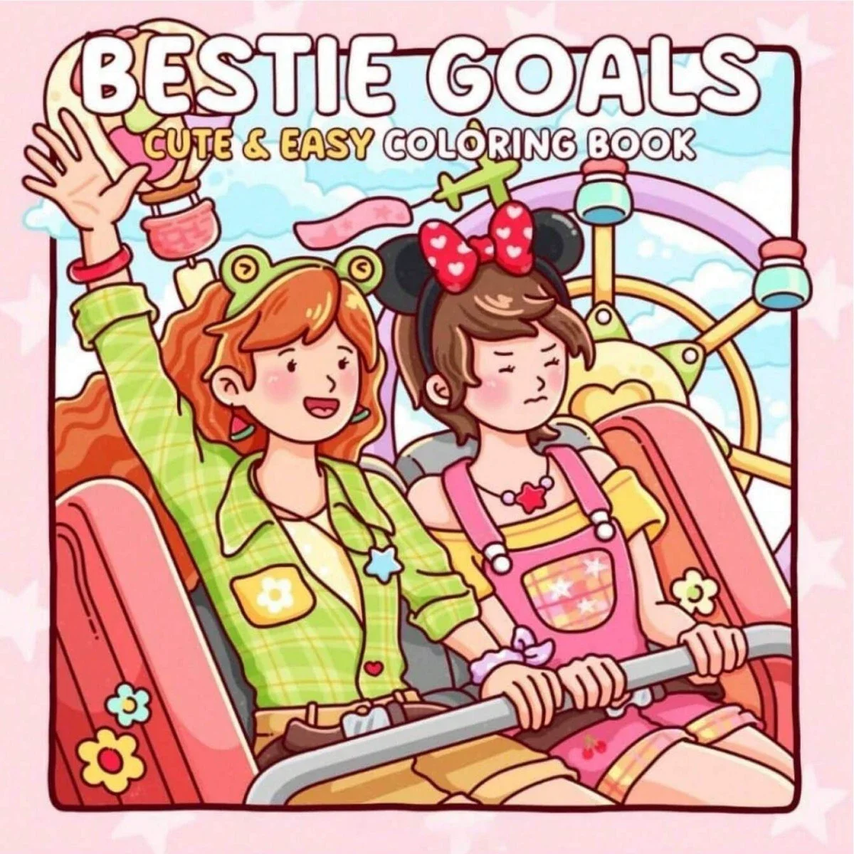 

Bestie Goals Cute & Easy Coloring Book Best friend Stress Relief Drawing Book Perfect Gift for Party and Birthday Christmas