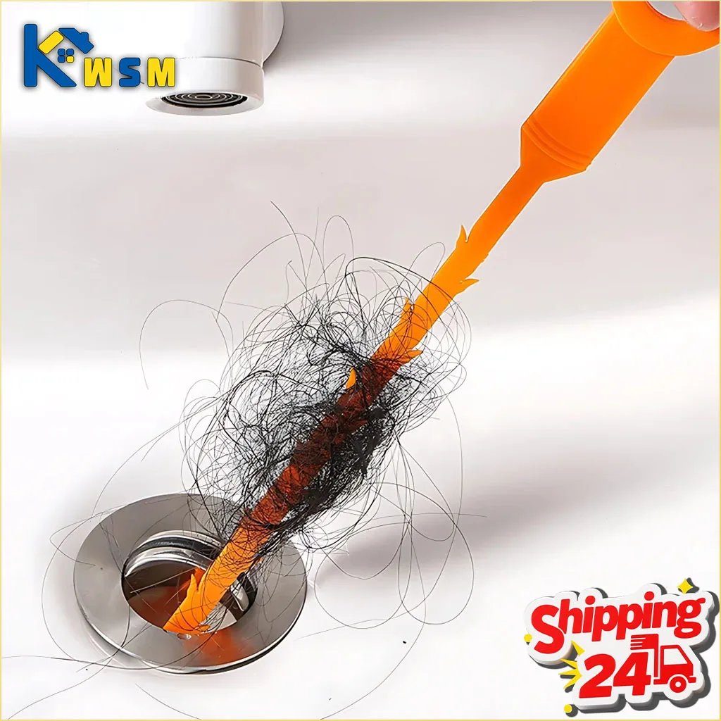 

Kitchen Drain Cleaner Tool Pipe Snake Hook for Sink Drainage Clog Remover Hair Debris Catcher Bathroom Toilet Plumbing Cleaning