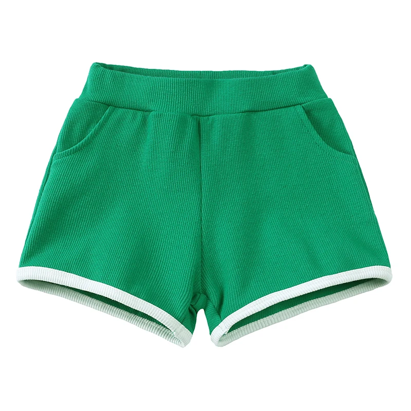 2026 Kinder Sommer Outfits Solide Baumwolle Kurze T-shirt Shorts Baby Casual Atmungsaktive Anzug Nette Koreanische Junge Mädchen Lounge Pyjamas – Detail 5