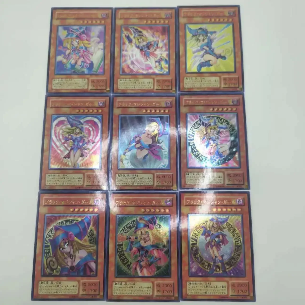 DIY Yu-Gi-Oh! UTR Rough Flash Card Series 5 Dark Magician Girl 55PCS Anime Peripheral Game Collection Card Holiday Gift