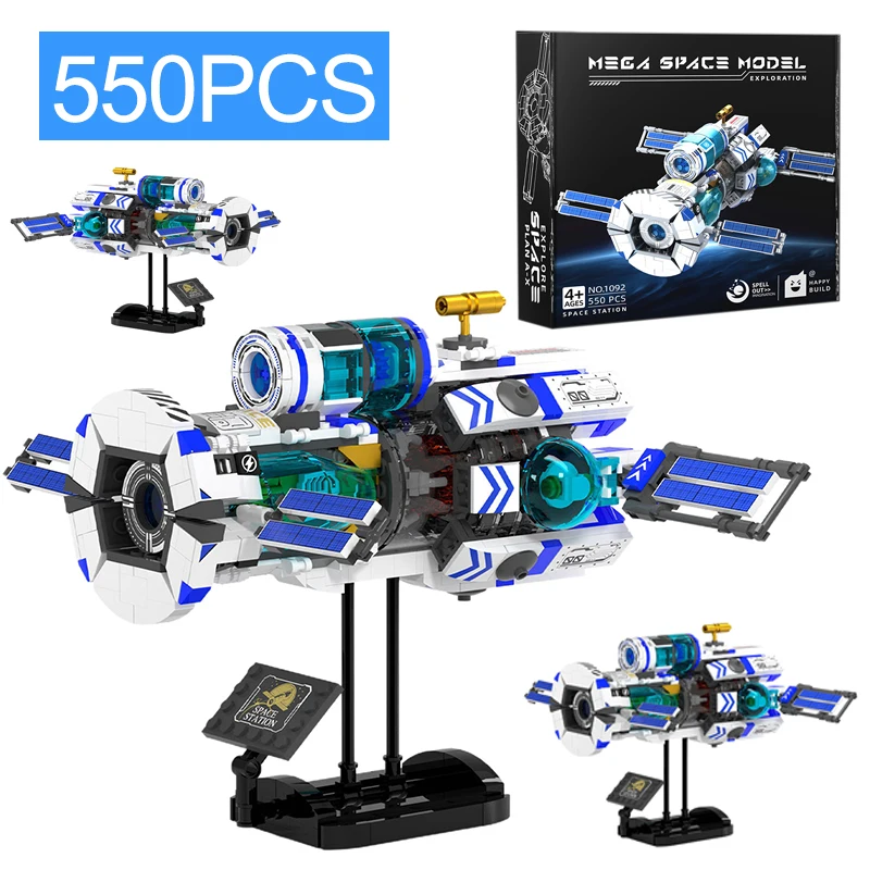 

550 шт. MOC Revelation Interstellar Космическая станция Модель космического корабля Строительные блоки Город для детей Кирпичи Игрушки Подарки