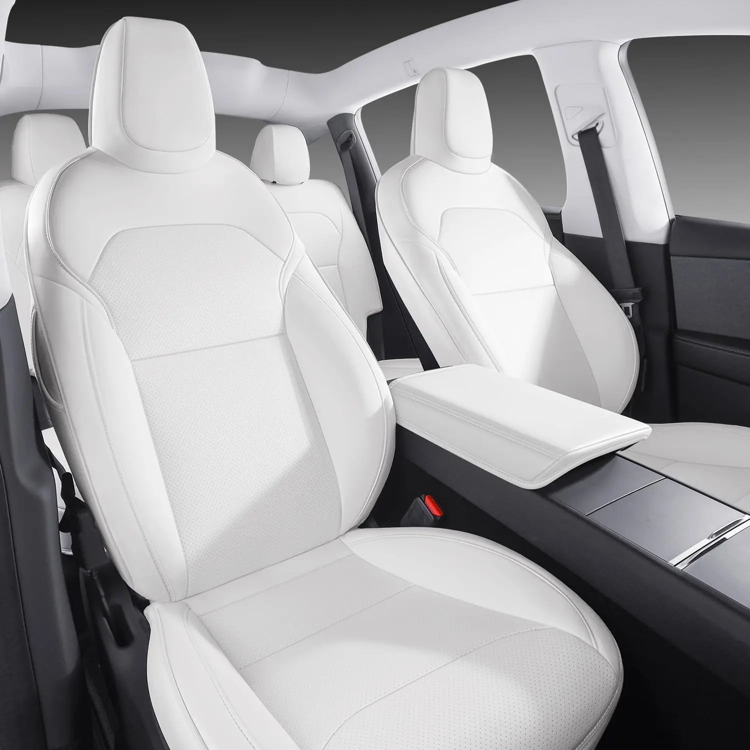 NAPPA Full Surround Car Seat Cover For Tesla Model Y Juniper 2025 2026 Accessories interior Decor Styling ideas Premium Leather