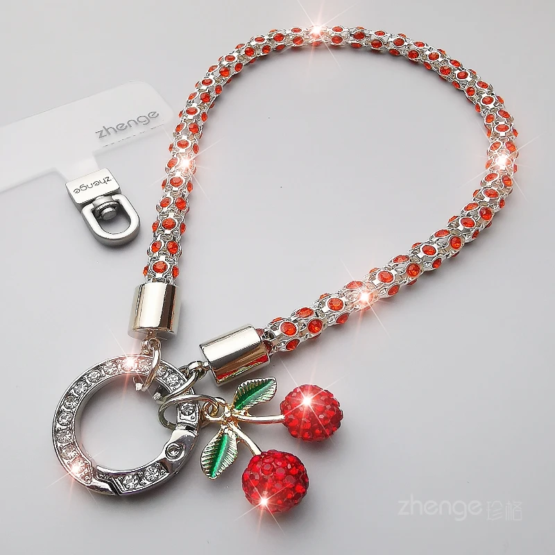 

Sparkling Diamond Wrist Chain for Women - Anti-Loss Mobile Phone Hanging Rope, High-End Fashion Travel Accessory
