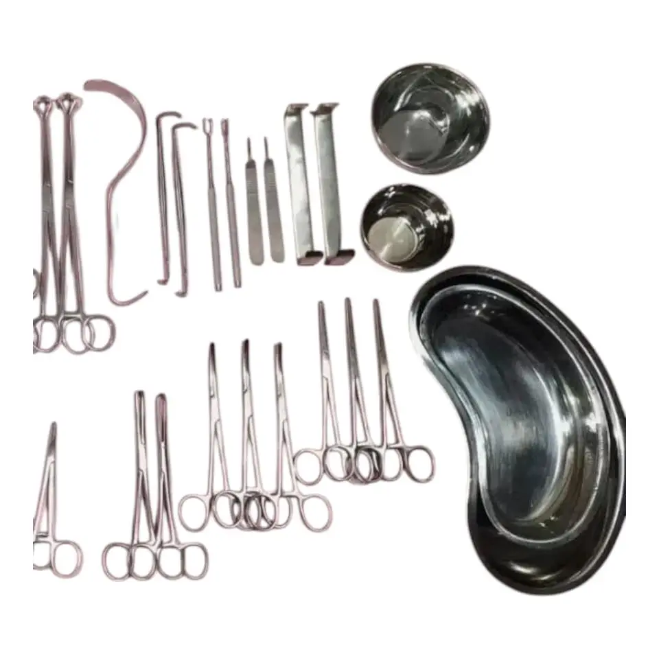 2026 NEW 50 Pcs General Surgery Laparotomy Instruments Set Abdominal Exploration Hemostatic Tissue Forceps Tool Kit Hardware