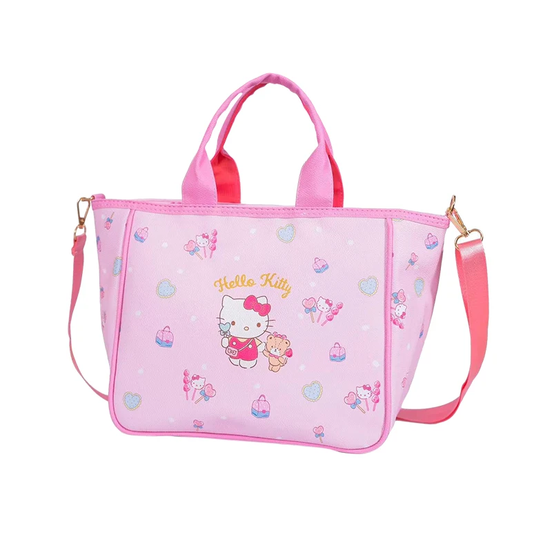 Sac à main Anime Sanurgente Cinnamoroll Kuromi Hello Kitty My Melody, sac à main de dessin animé initié mignon, cadeau d'anniversaire pour fille, ami, E27