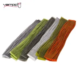 Vampfly 1PCS Fly Tying Grizzly Barred Rubber Flutter Legs Material For Knitting Streamer Zonker Nymph Legs Fishing Accessories