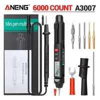 ANENG A3007  mini Digital Professional Multimeter pocket Pen6000 Counts AC/DC Voltage Meter Detector Diode Ohm Tester