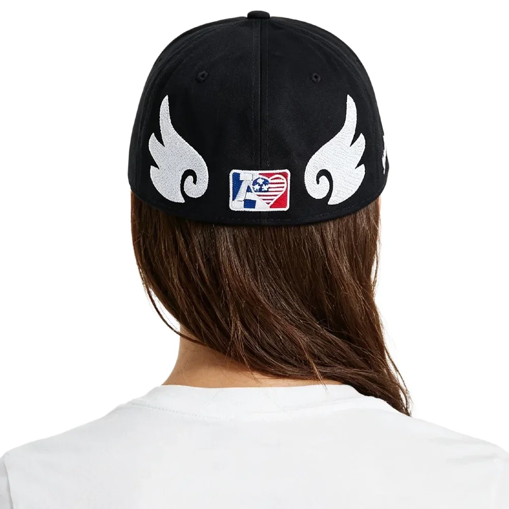 Heißer Verkauf: Unisex Flat-Bill-Snapback-Cap mit NA-Buchstaben und Flügel-Stickerei – Lässige Outdoor-Trend-Baseballkappe für Herren und Damen – Detail 34