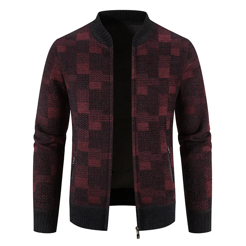 

Водолазки, свитера, пуловер, мужской однотонный вязаный свитер высокого качества, 2024, осень-зима, новый повседневный толстый теплый мужской трикотаж