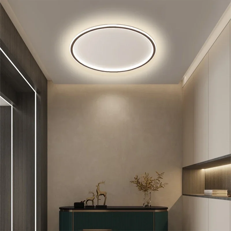 Modern LED Ceiling Light Smart Remote Control Adjustable Color Temperature Brightness Bedroom Hallway Indoor Led Lights Lustre