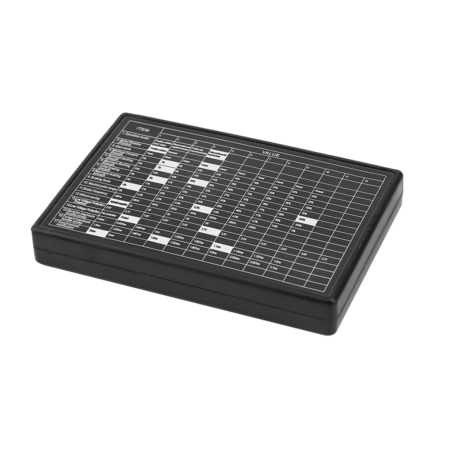 BAAA-RC รถการ์ดโปรแกรม Electronic Speed Controller โปรแกรมเมอร์สําหรับ RC รถ 25A-120A ESC แบบไม่มีแปรง