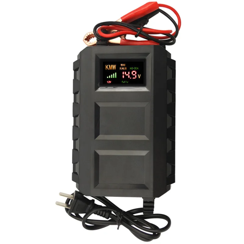 120W 14.6V Lithium Iron Phosphate Battery Digital Display Black Portable 12V LiFePO4 Battery Charger UK AU EU US Plug