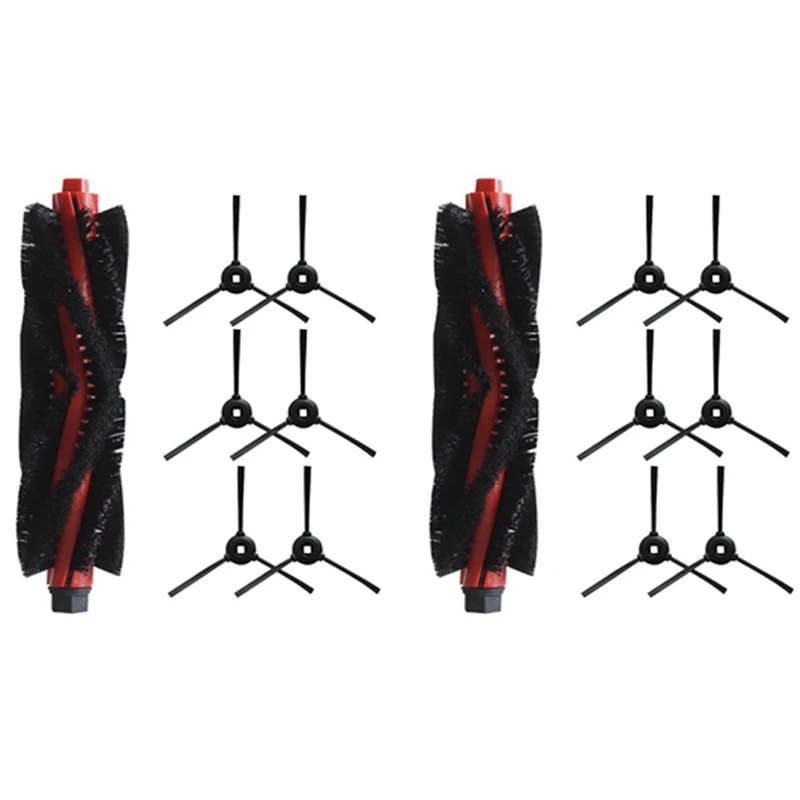 อะไหล่สำหรับ lefant แปรงหลัก2ชิ้น + แปรง12ด้านชุดอุปกรณ์เสริมสำหรับเครื่องดูดฝุ่นหุ่นยนต์