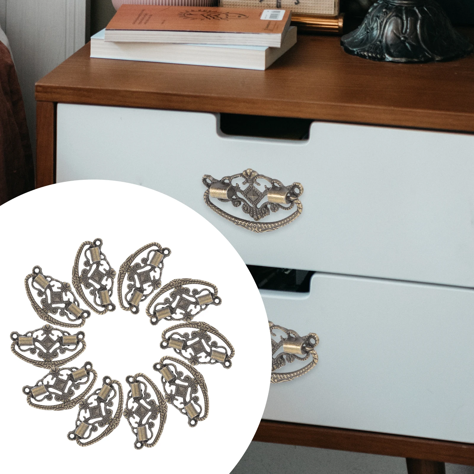 

Vintage Knobs Retro Handle Drawer Pulls Dresser Handles Drawers Alloy Cabinet Hardware Decor