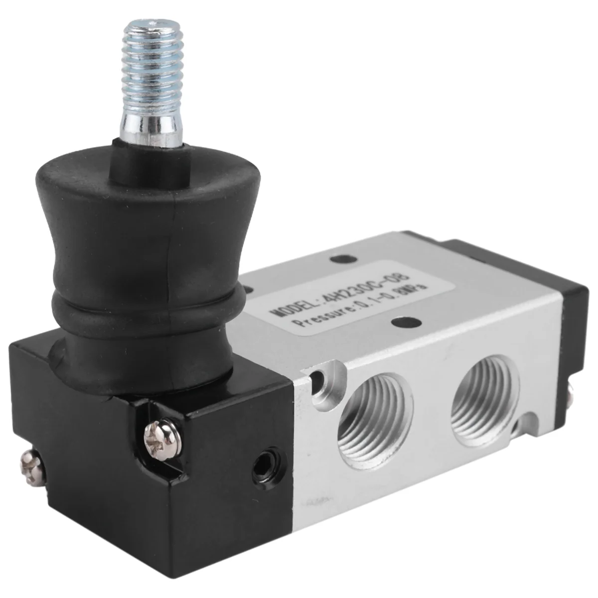Válvula operada por palanca manual de aire, 1/4 pulgadas, NPT, 5 vías, 3 posiciones, válvula solenoide neumática, Control Manual, Push-Pull
