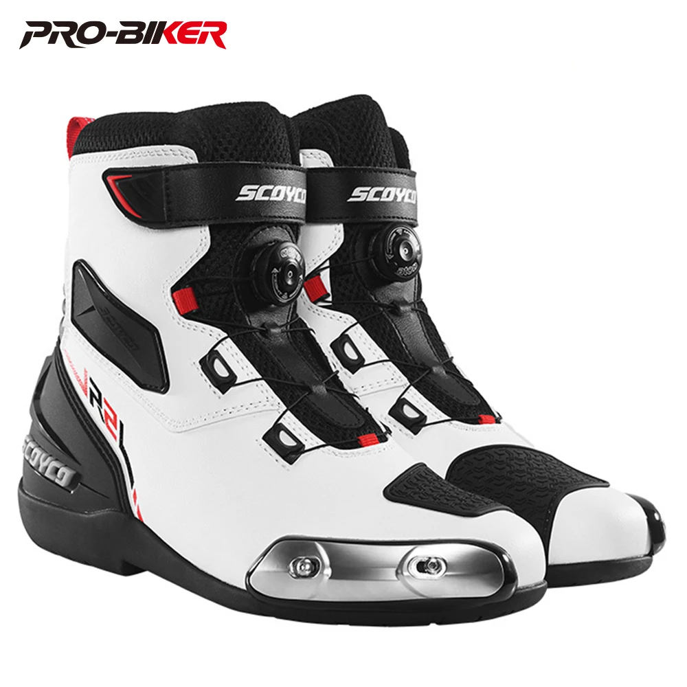 

SCOYCO Motorcycle Street Run Riding Boots Motorcycle Fall Shoes Rider Racing Road Racing Shoes Men's Style