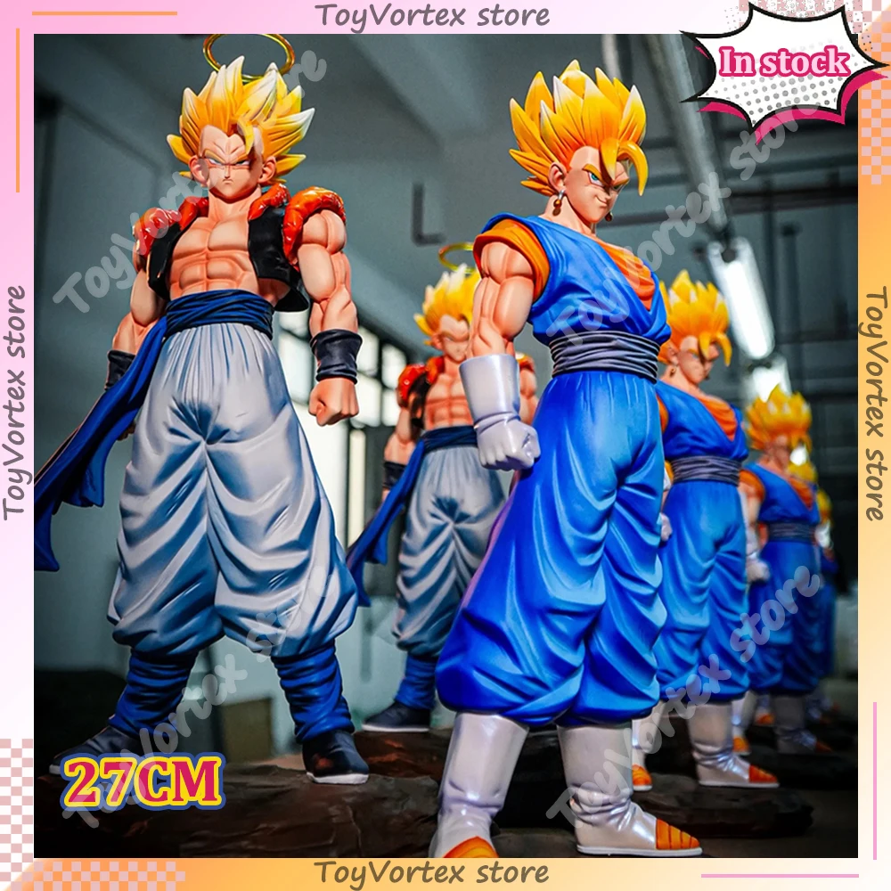

27CM Dragon Ball 3.0 Gogeta Action Figures Vegetto PVC Model JT Statue Figure GK Figura Desktop Ornament Collectible Toy Gift