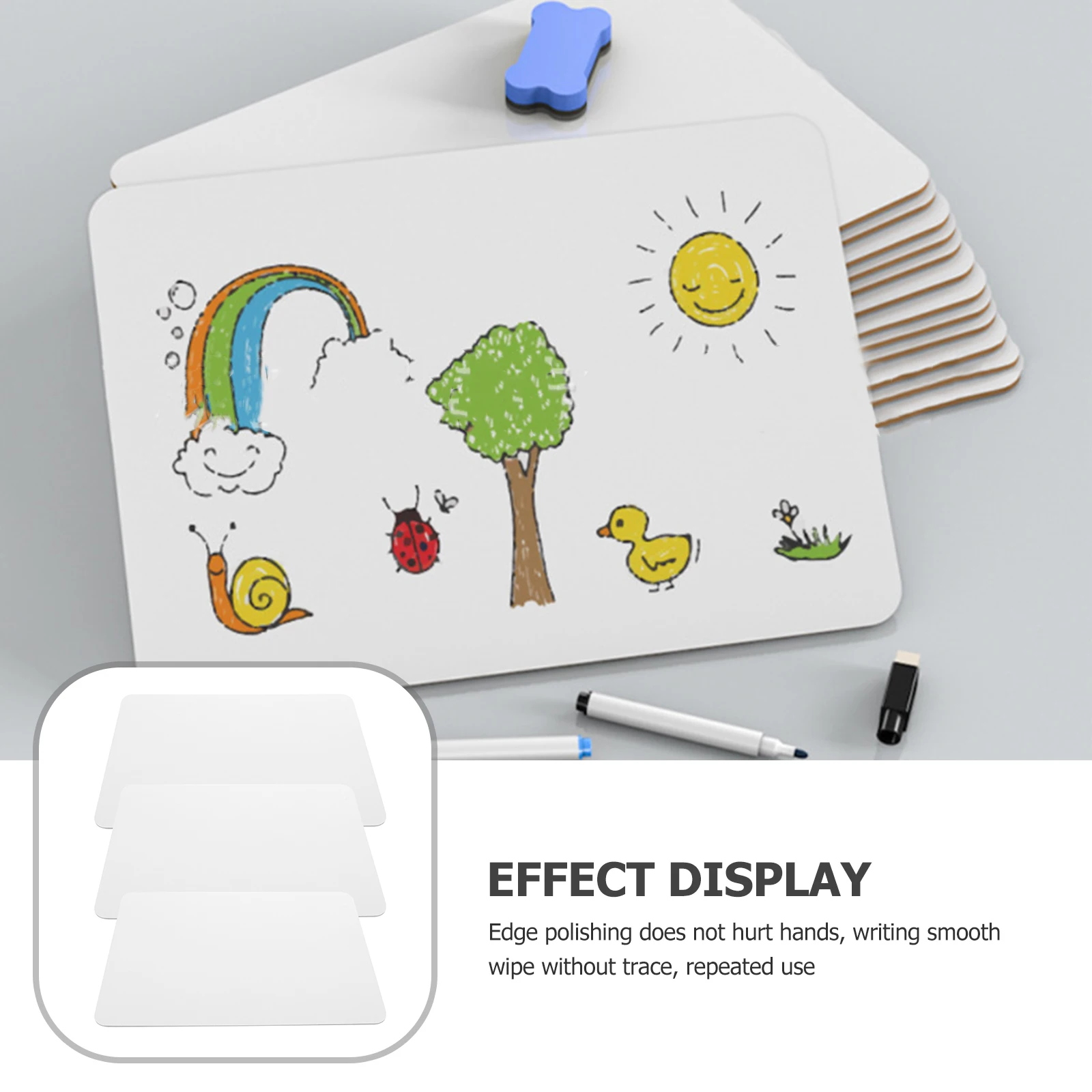 3 szt. Tablicy suchościeralne dla dzieci, dwustronne, przenośne, małe tablice do pisania, do nauki w klasie, mała tablica suchościeralna
