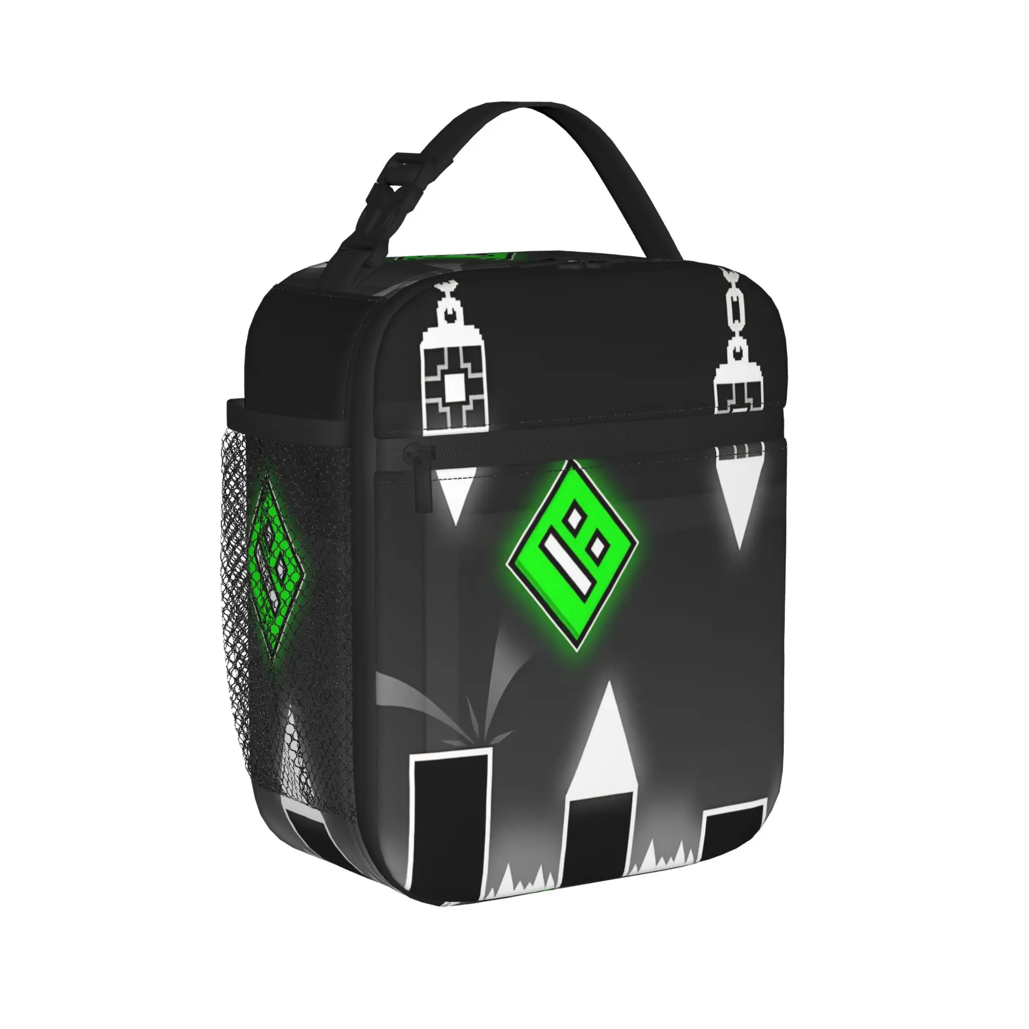 Lunch Boxes Geometry Cube game Merch  Lunch Food Box New Arrival Thermal Cooler Bento Box For School