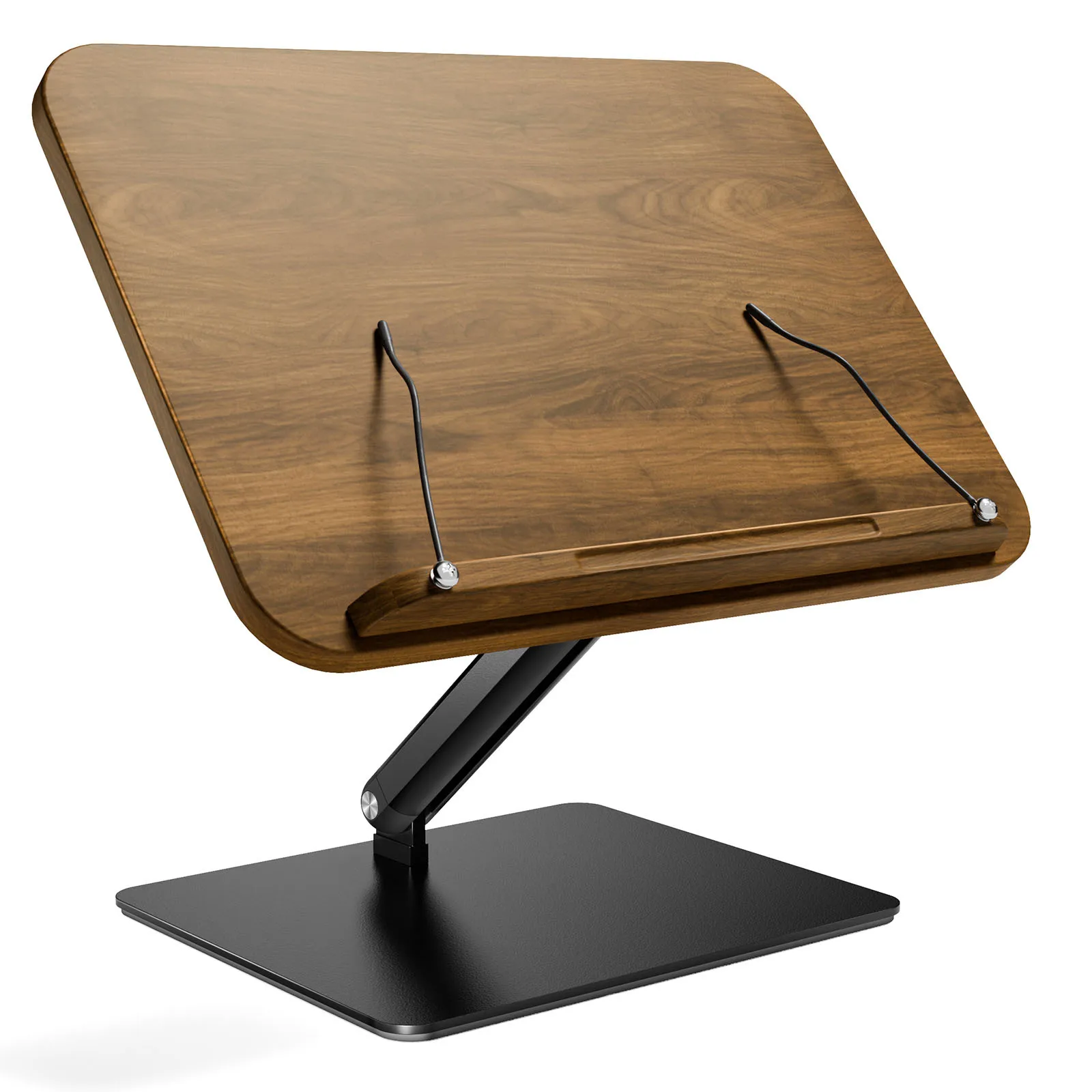 מדף ספרים מתכוונן מעץ מוצק לילדים, מולטיפונקציונלי לתלמידים, מעמד קריאה לשולחן עם אחסון