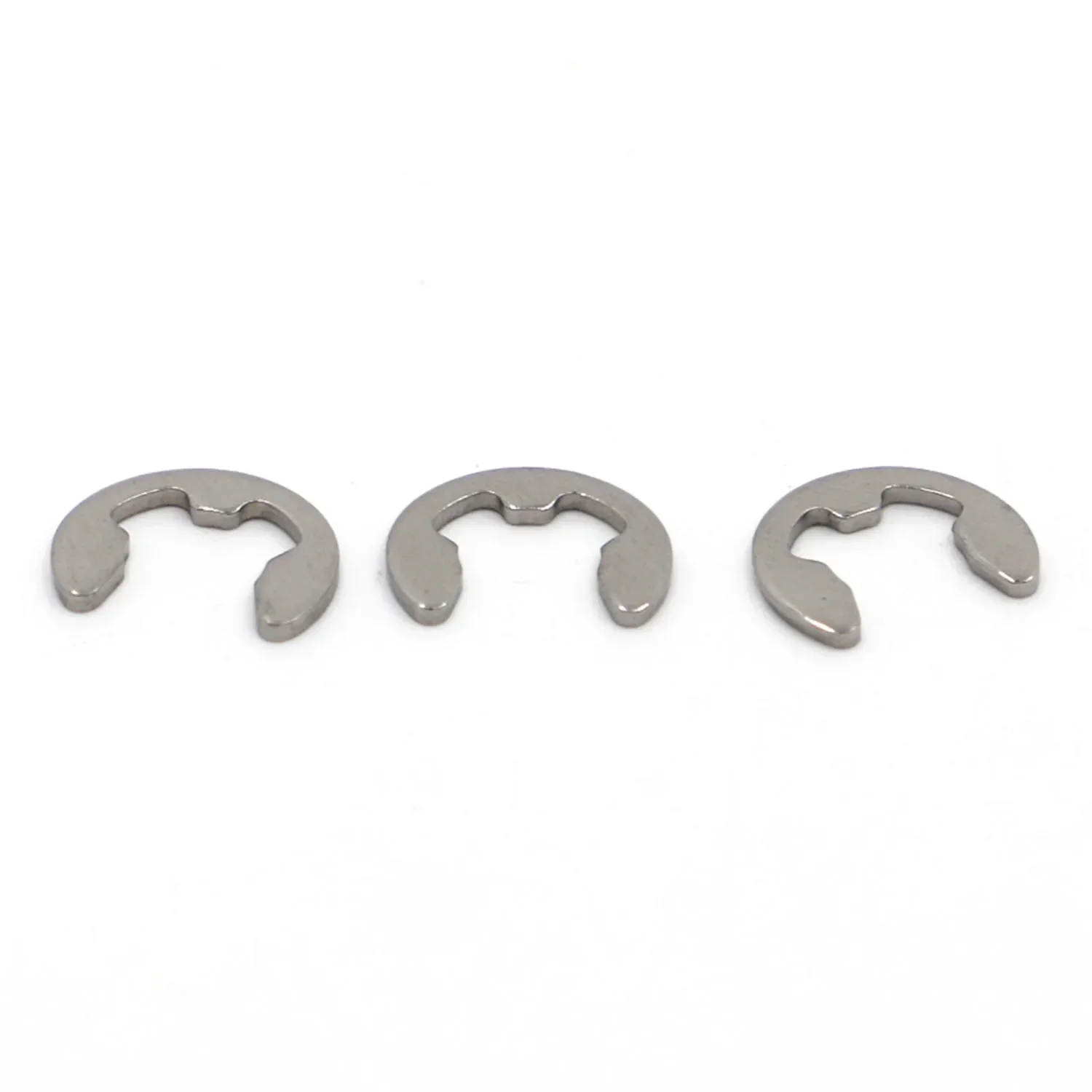 10-100pcs M1.2 M1.5 M2 M3 M3.5 M4 M5 M6 M7 M8 to M12 304 Stainless Steel E Clip Circlip Retaining Ring Washer for Shaft Fastener