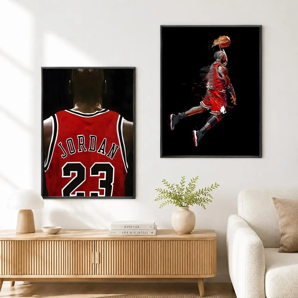 Michael Jordan Basketball Player Poster High Quality Wall Art for Home Bedroom Living Hallway Perfect Gift view 2