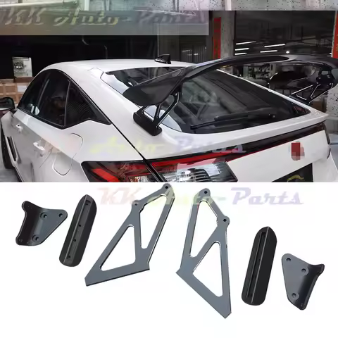 For Honda Civic 11TH Type R FL5 Aluminum alloy bracket for Rear Trunk Spoiler Lip Wing 2022-2023 Auto Tuning