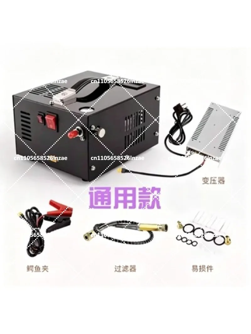 4500psi Air Compressor 12V DC LED Display, 30MPa 300bar PCP Pump with Small Filter for Car Tire Inflation view 5
