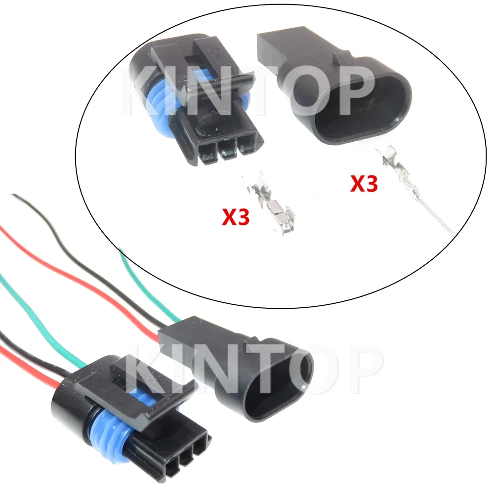 1 Set 3 Pins Auto Replacement Connector Accessories 12162182 12162185 Car Electric Cable Socket AC Assembly