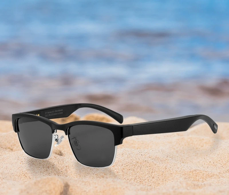 Smart Glasses Bluetooth 5.0 Stereo Open Audio polarizzatore adatto per esterni, guida e sport