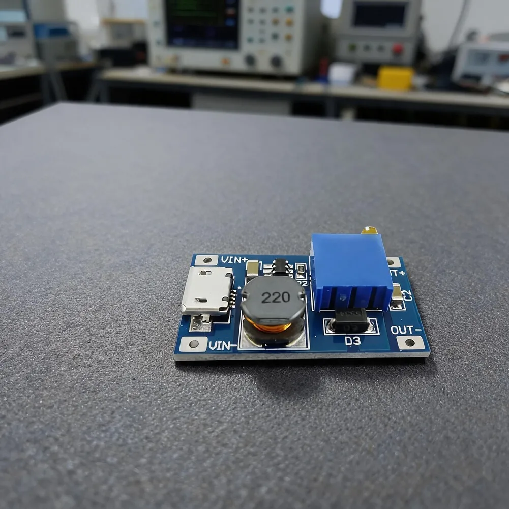 10pcs Compact DC-DC Step Up Converter Module with Precision Multi Turn Potentiometer for Output Voltage Tuning