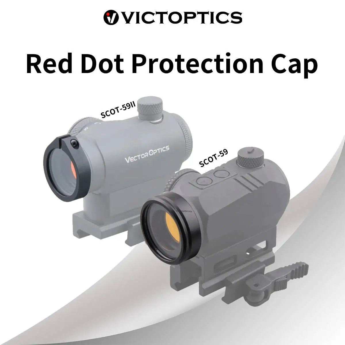 Victoptics – capuchon de Protection d'objectif, adapté au point rouge, couvercle de portée entièrement en métal pour jeu Airsoft, évite lentille cassée