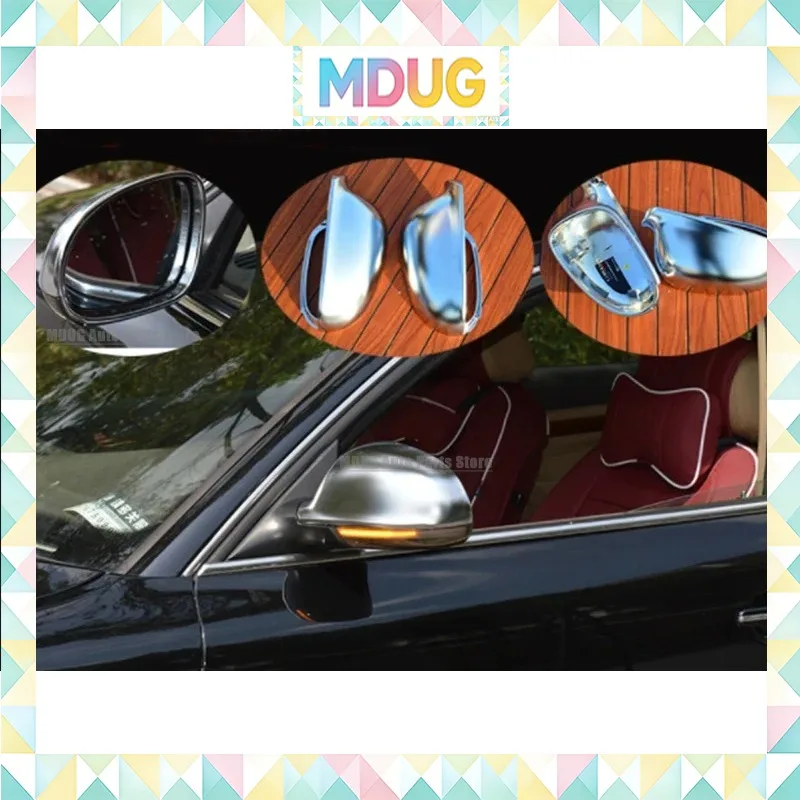 For V W Golf MK5 GT I 5 Passat B6 R36 Golf6 Journey Lavida Sagitar silver Mirror Cover Rearview Side Mirror Cap 2005 2006 2011