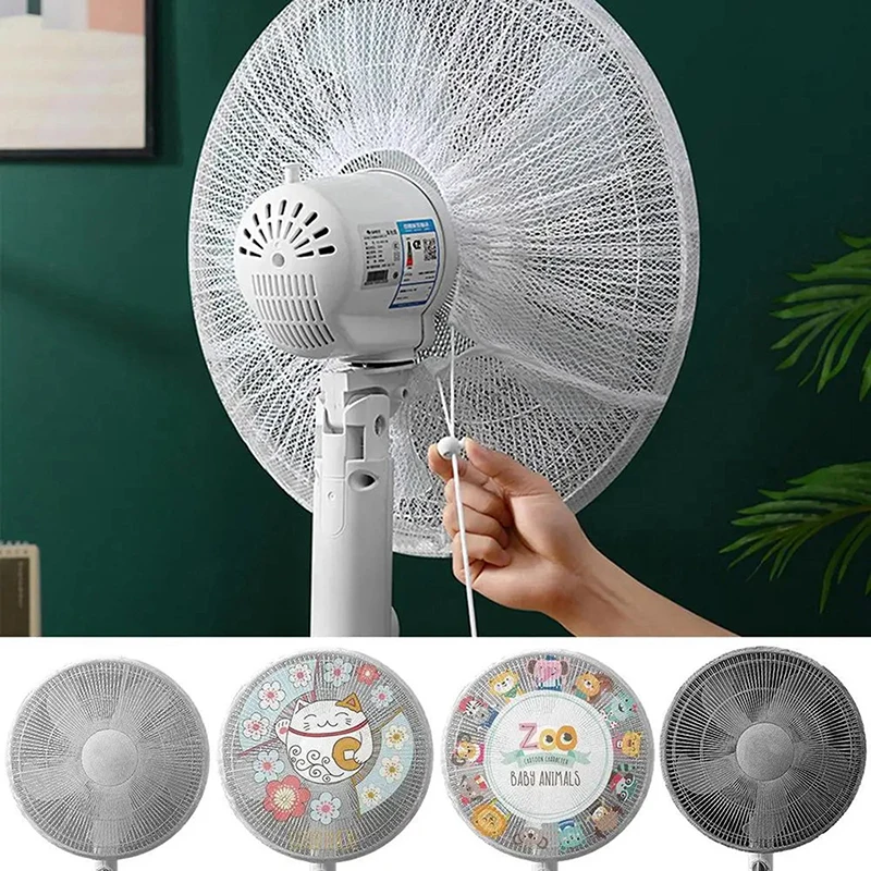 Cubierta de ventilador eléctrico, cubiertas protectoras de seguridad para ventilador de malla para bebés y niños, Protector de dedos para niños, redes de malla de seguridad