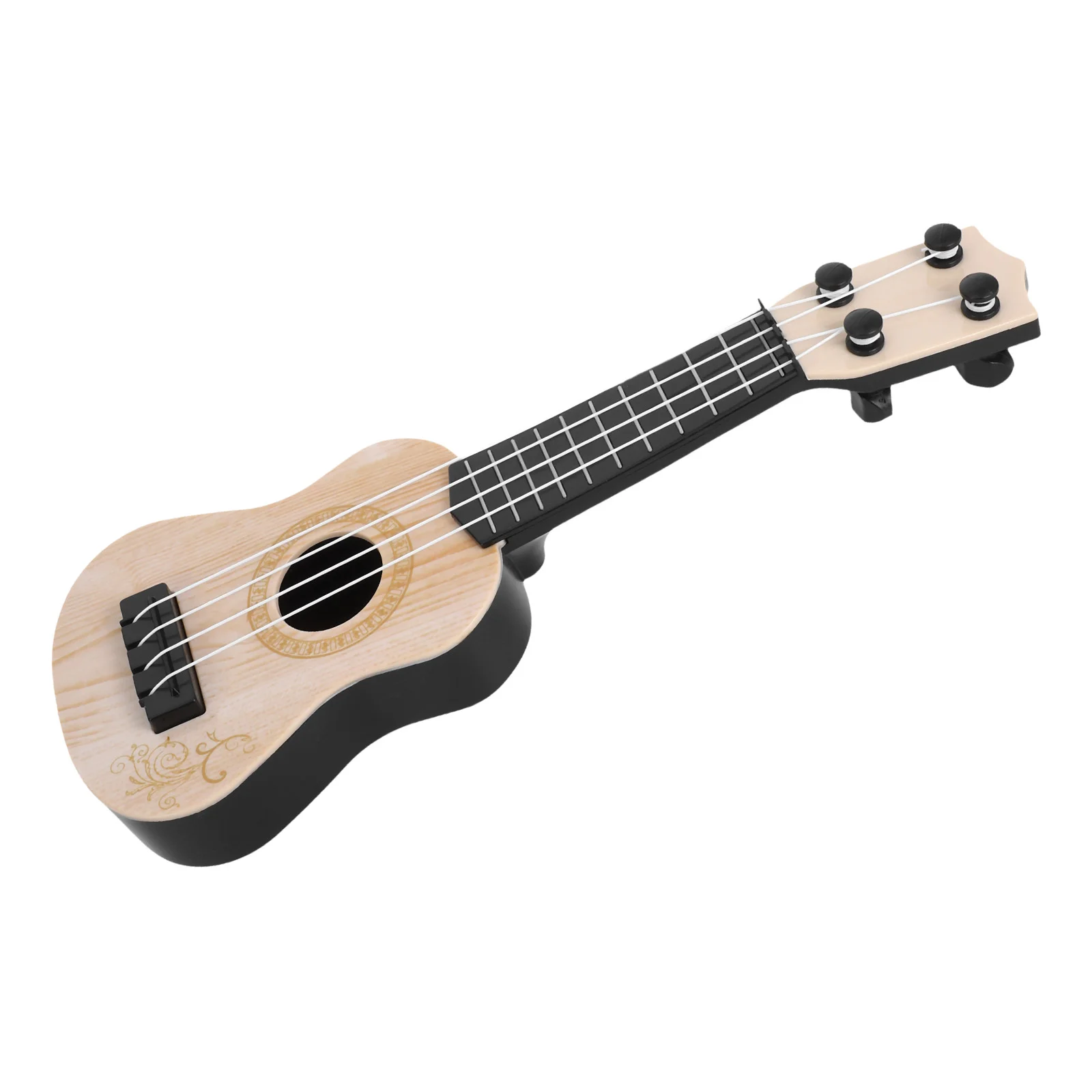 Toy Mini Ukulele Children Plastic Model Kids Guitar Musical Simulation Toys Instruments Beige Baby