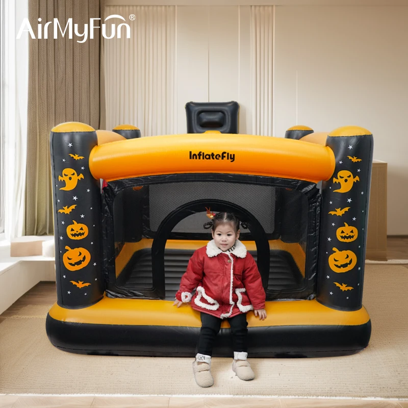 Inflatable castle children's trampoline indoor small household trampoline toy family naughty castle amusement park