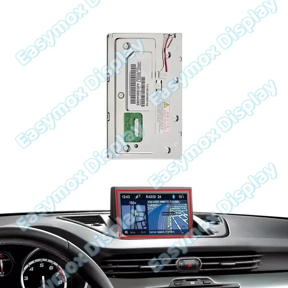 

Display TX18D30VM2FAA/B For Citroen C3 C4 C5 C8 DS3 Radio Navigation 9673538880 Screen Replacement