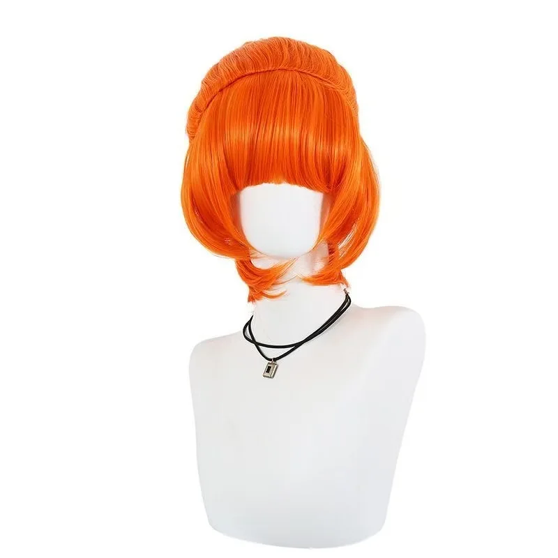 1 piece  female role-playing wig with a red hairstyle and character costume accessory